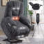 Grand fauteuil inclinable massant Power Lift - chauffant, USB / Type-C, deux porte-gobelets en acier, rembourré-1929370764