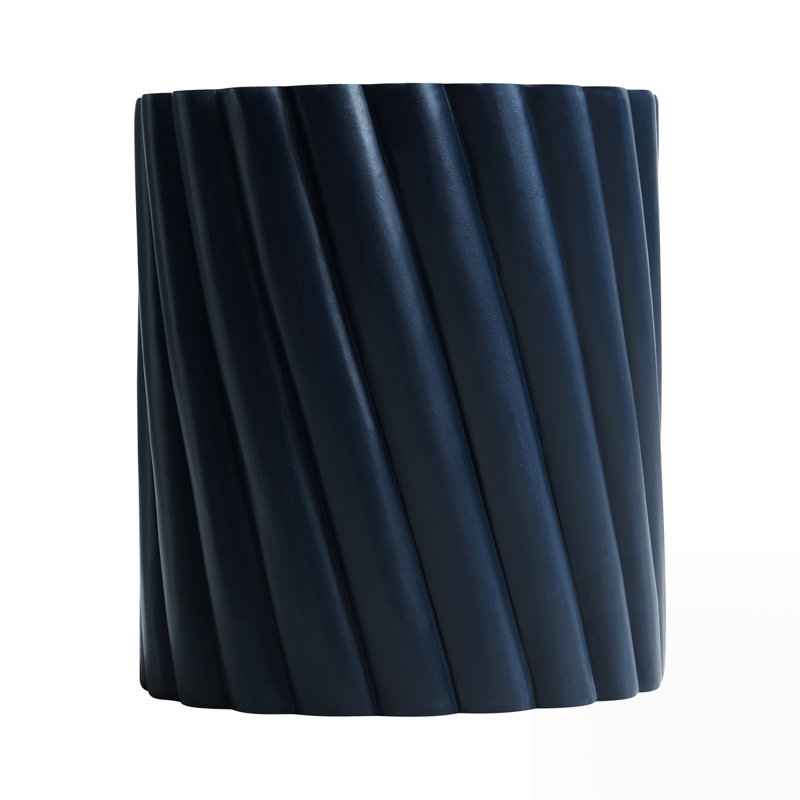 Modern Outdoor Table with Fluted Design