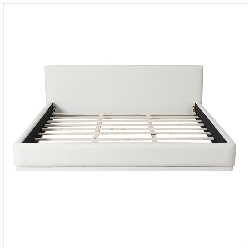 Lit tapissier, grand, blanc, Grand