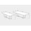 Gax Walnut Wood Dining Table-21648541-21648548