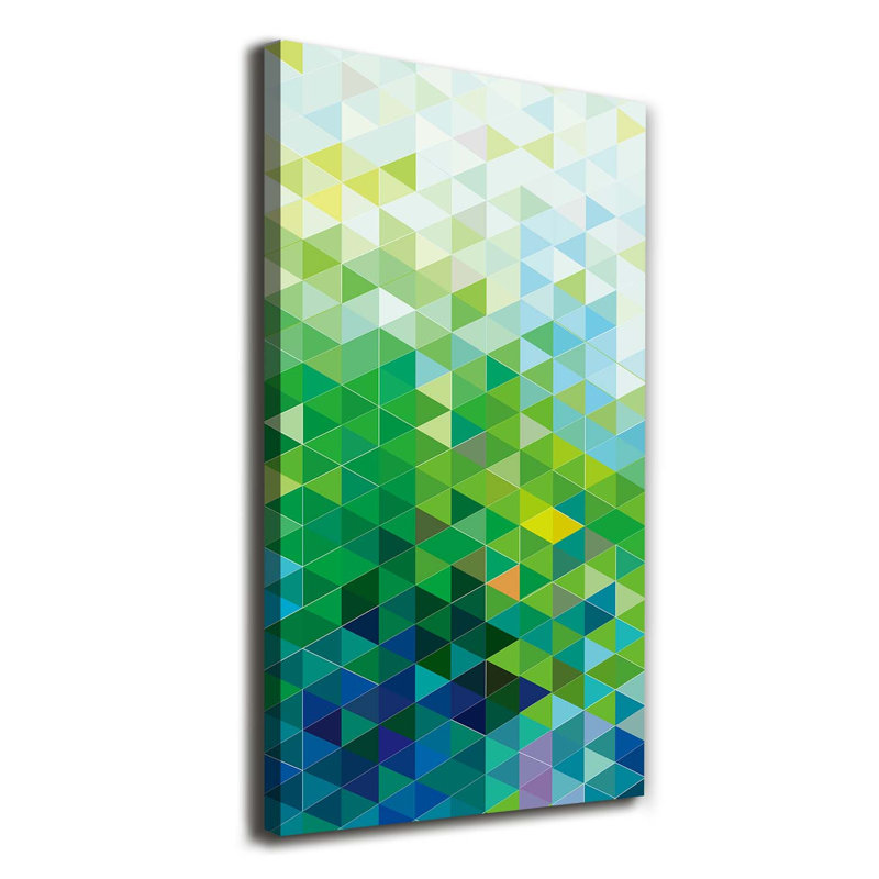 Abstraction Triangles - Wrapped Canvas Print