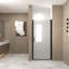 Porte de douche pivotante 36 "x 72" avec cadre et verre trempé