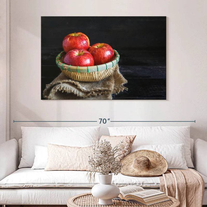 Pomme rouge Yarlin, H 32 po x l 48 po