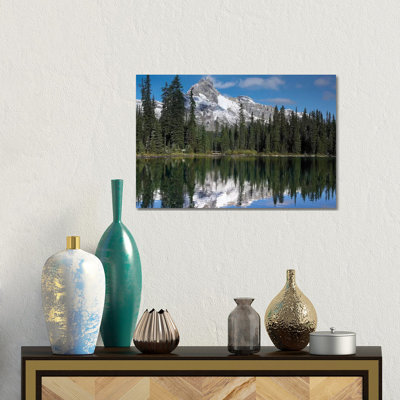 Wiwaxy Peaks And Cathedral Mountain At Lake O'Hara, Yoho National Park, British Columbia, Canada I by Tim Fitzharris - Gallery-Wrapped Canvas Giclée on Canvas