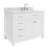 43'' Single Bathroom Vanity with Carrara Marble Top-85364419