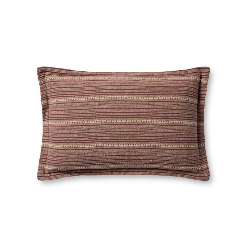 Chris Loves Julia Howie Throw Pillow, 22"H x 13"W, Wine, Rectangular