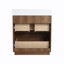 Meuble-lavabo autoportant moderne 30 po avec lavabo et double tiroir 30 po-28970364