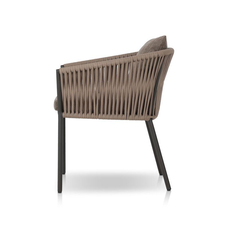 Porto Outdoor Dining Armchair, Ellor Brown, Bronze