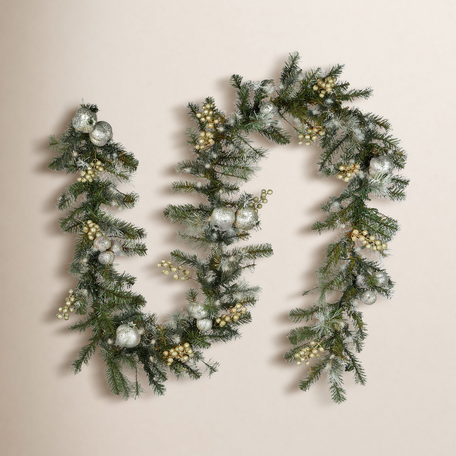 108" Pre-Lit Pomegranate Pine Garland