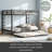 Metal Bunk Bed With Twin Size Trundle-969118955