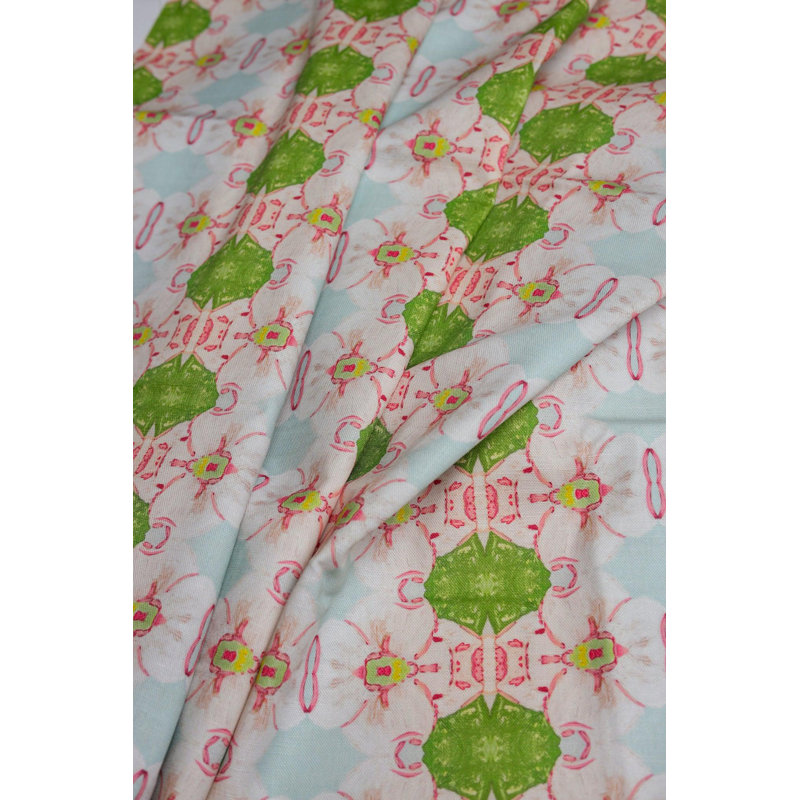 Pink Dogwoods Square Pillow Cover & Insert, 24"H x 24"W