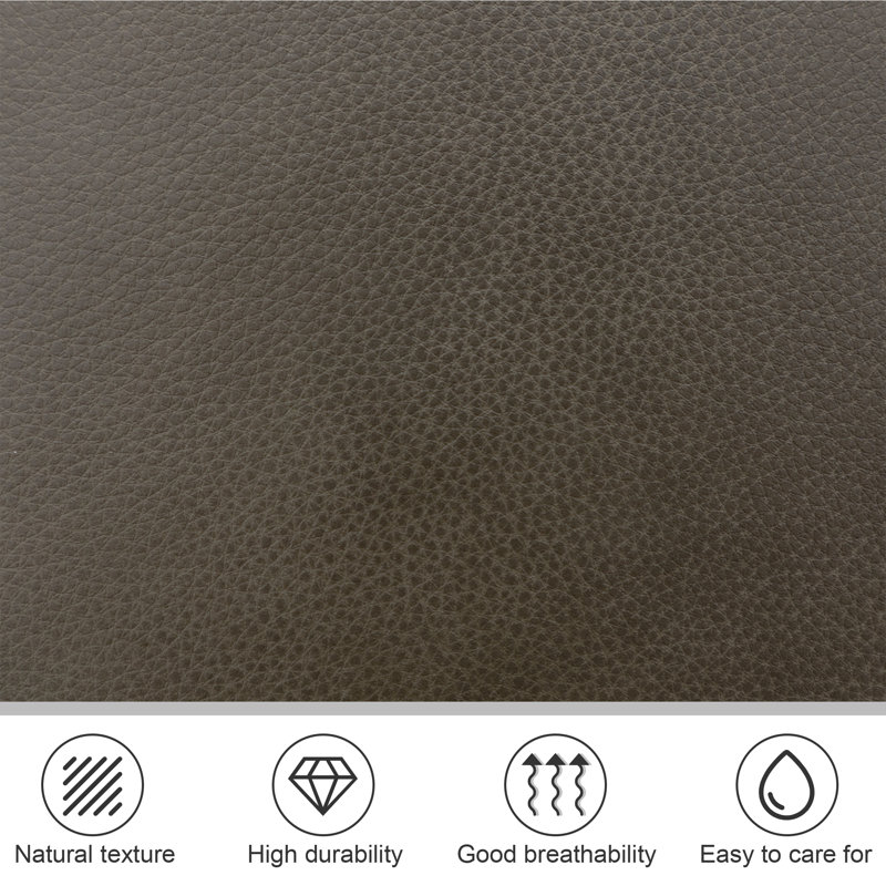 Genuine Leather Barrel Chair(Set Of 2), Olive Green