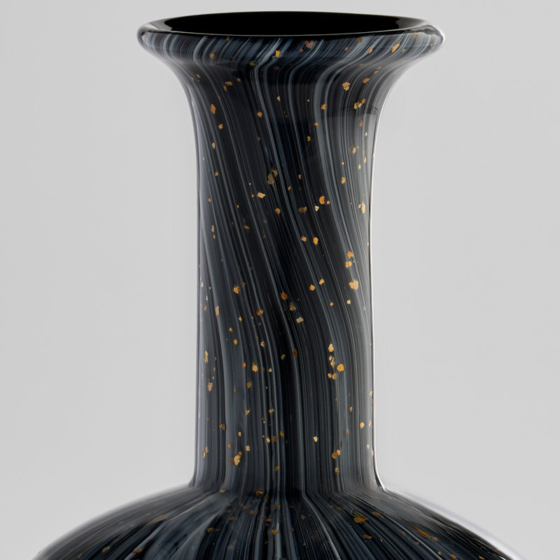 Infinity Handmade Glass Table Vase, 13.5" H x 6" W x 6" D