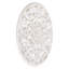 Médaillon rond blanc Bastia 30 po