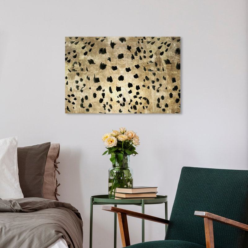 «Abstract Cheetah Feline», reproduction d'impression sur toile, H 30 po x l 45 po x 1,5 po, Toile tendue