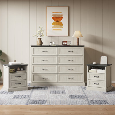 Hallah 2 Pieces Bedroom Set, 6 Drawer Dresser and Chest by Ophelia & Co.