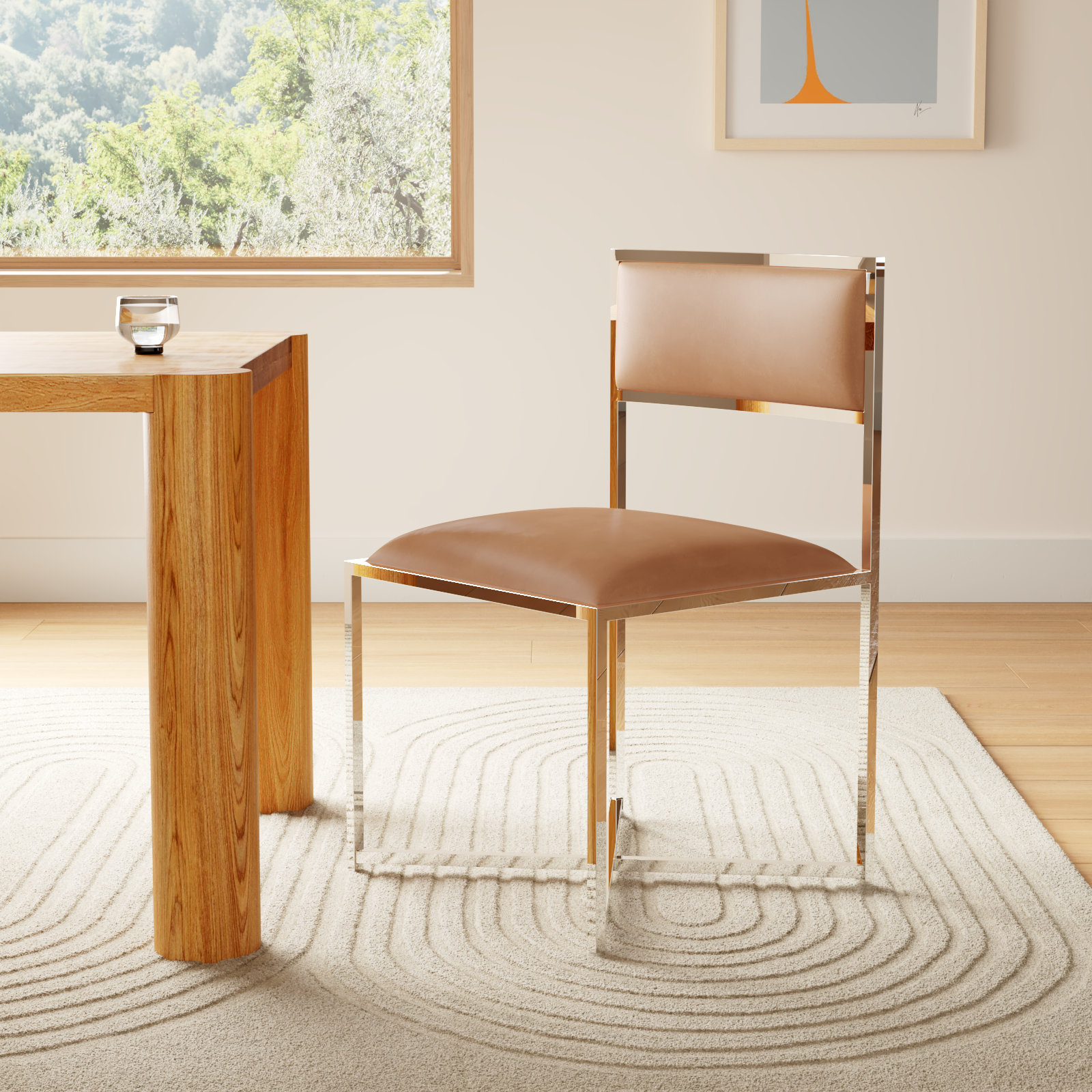 Malen Dining Chair, Cognac
