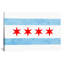 Drapeau de Chicago, petit grunge, impression sur toile-330858130-392216397-392216402
