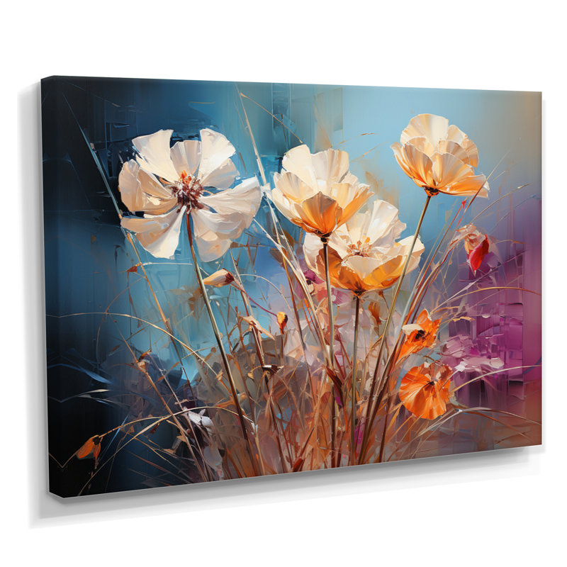 Weedman - coquelicot, salon d'art mural, H 34 po x l 44 po, Toile tendue