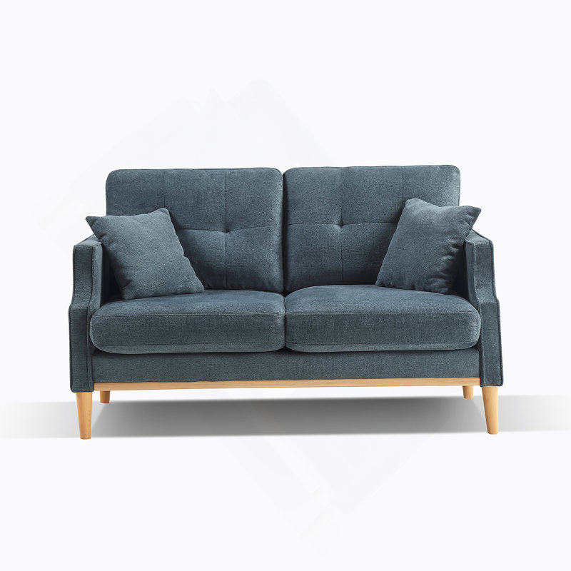 Canapé 2 places Living Space, causeuse avec tissu imperméable, charge USB
