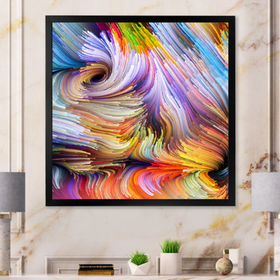 Art liquide vivant IV - impression moderne sur bois
