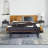Clarkson Solid Wood Frame Genuine Leather Bench-141384808