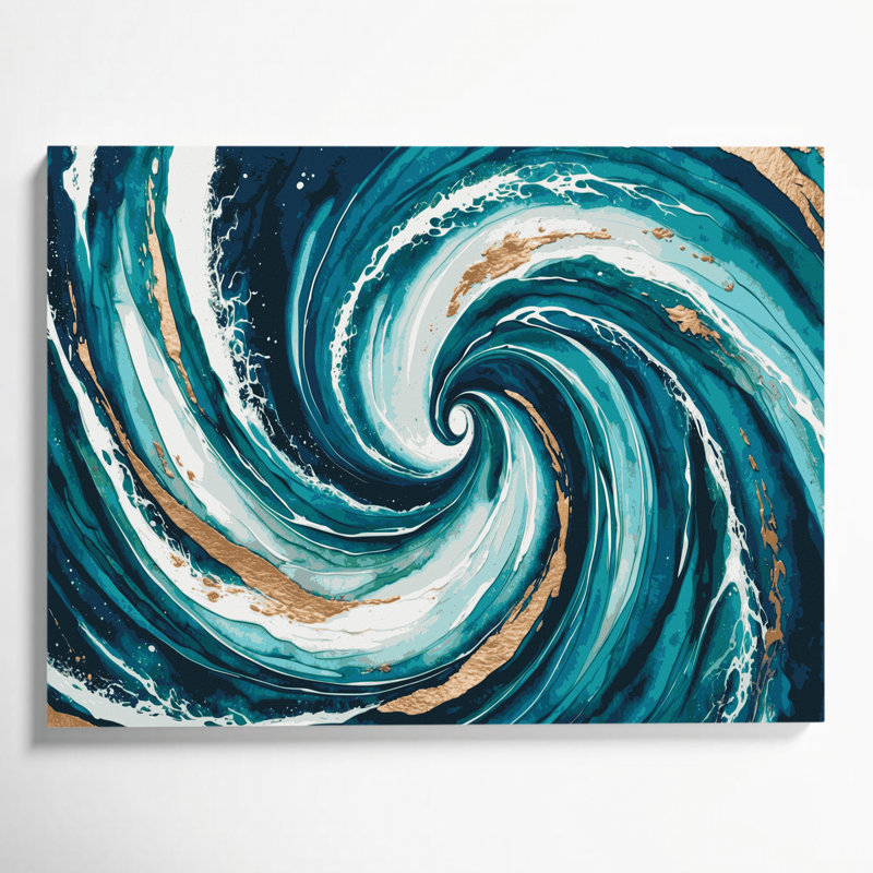 Art mural sur toile hawaïenne, H 16 po x l 20 po