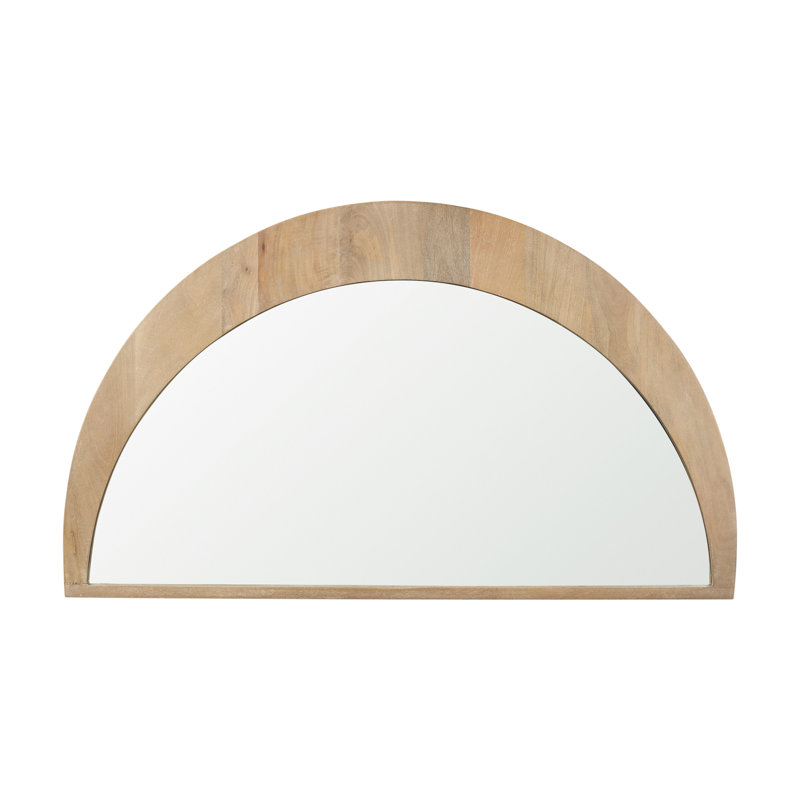 Miroir décoratif biseauté Vixe, 26,3 po x 42 po, Brun clair