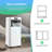 Costway 10000 BTU Portable Air Conditioner with Energy Saver Mode and Dehumidifier Function