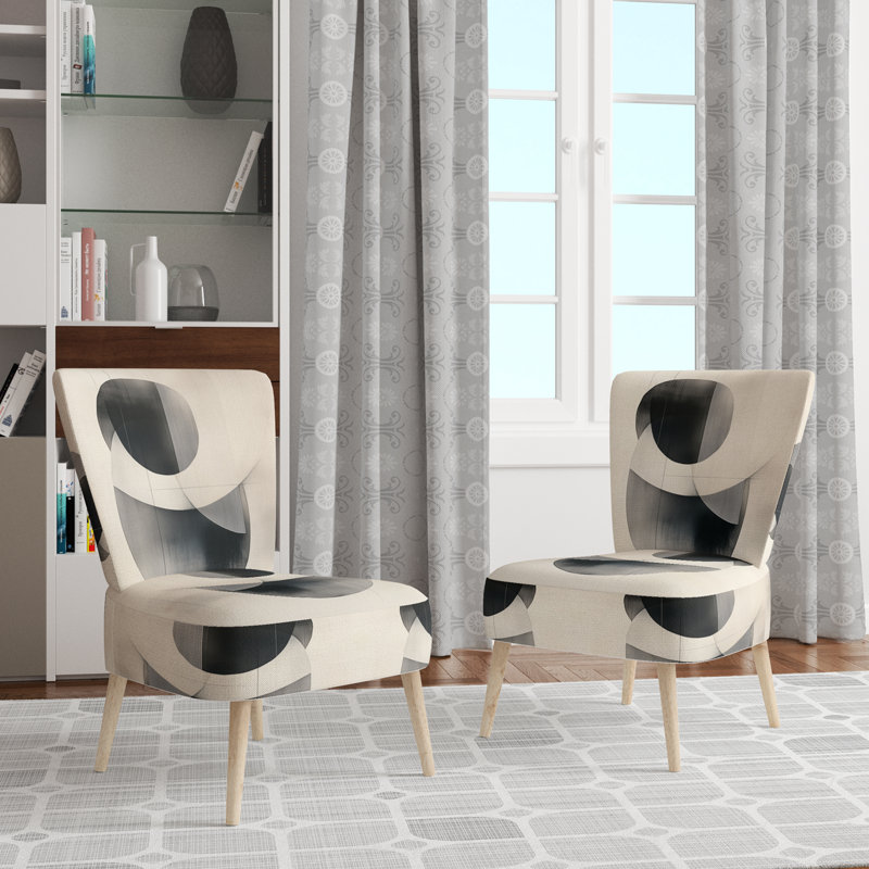 Chaise d'appoint abstraite Shapes, Side Chair Armless