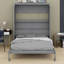 Lit escamotable robuste avec tablettes de rangement-2020025650