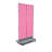 Two-Sided Double Pegboard Floor Display on Wheeled Base. Combined Panel Size: 32"W x 60"H