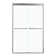 Shower Door 48" W X 76"H Semi-Frameless Bypass Sliding Shower Enclosure