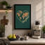 Love Planet Modern - Wrapped Canvas-1987193236-1987193237