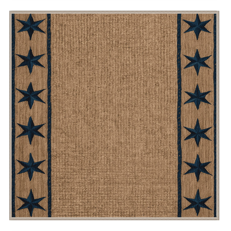 Tapis lavable Country Star Border Farm, Carré 7 pi