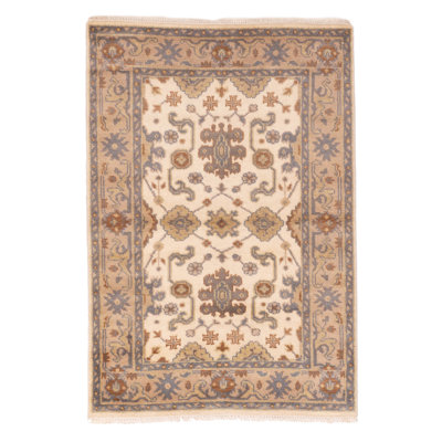 Royal Oushak Ivory Rug 4'1" x 5'11"