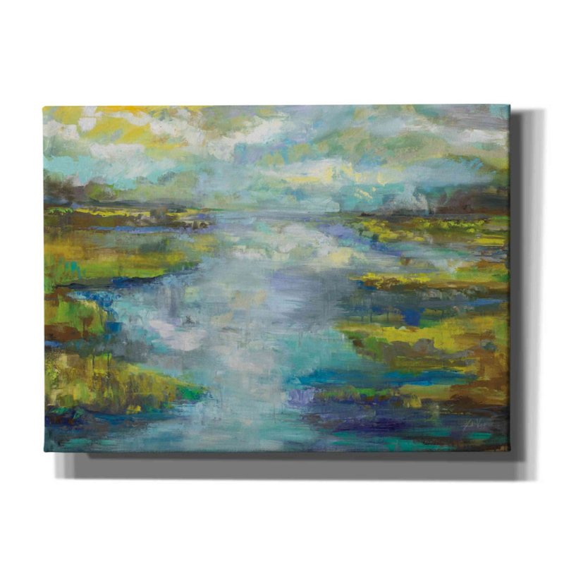 «Quietude» par Jeanette Vertentes, art mural sur toile, H 40 po x l 54 po x P 1,5 po