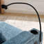 Canapé inclinable simple avec dossier réglable manuellement, port de charge USB sur le côté de l'accoudoir, support pour téléphone inclus, rangement des accoudoirs dissimulé et repose-pieds de rangement assorti - bleu-131513715-131513717