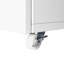 Armoire pour copieur de bureau Blanc: mobile à 2 portes en acier avec 4 roulettes pivotantes et surface de nettoyage facile-154672878