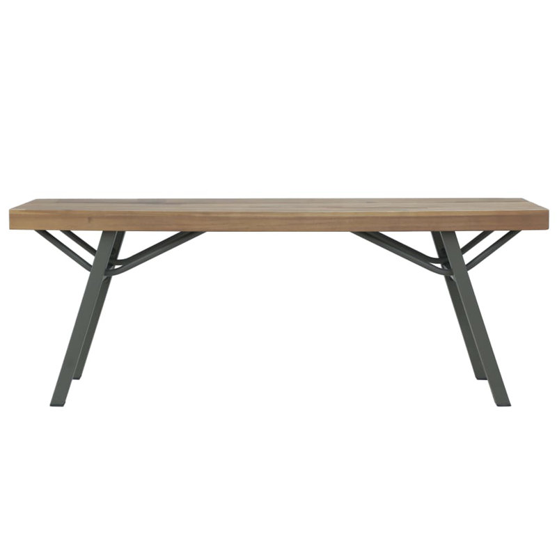 Banc de jardin en acier Nehawka