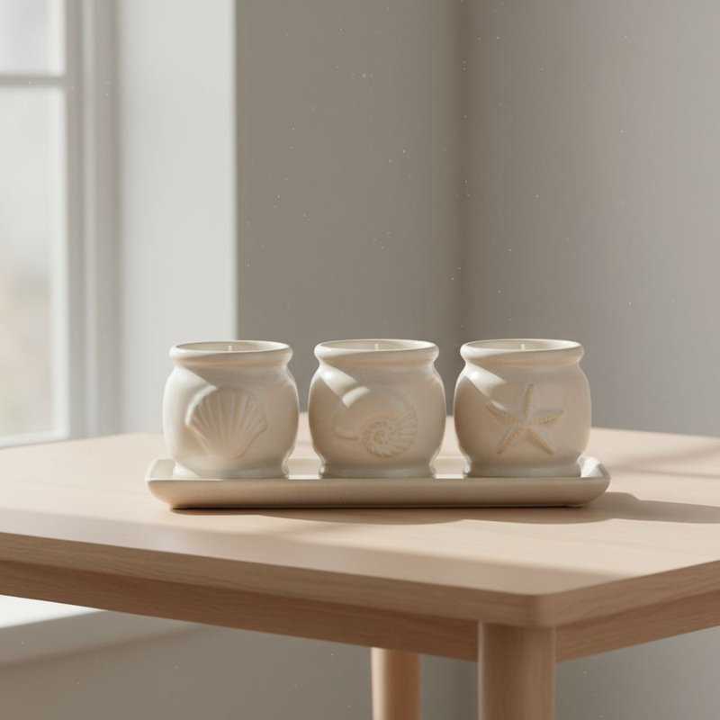White Ceramic Tealight Holders