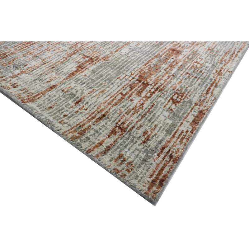 Area Rug in Copper/Gray/Ivory, Rectangle 10' x 14'