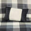 Édredon à chevrons gris 7 pièces S, garniture en tissu écossais Buffalo, édredon, 2 taies décoratives, 3 coussins décoratifs, jupe de lit, pièces de crête infroissables et froissables, thème facile à nettoyer-124915213-124915208