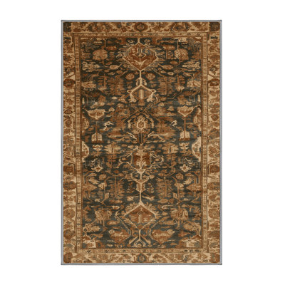 Tapis brun turc lavable à la machine