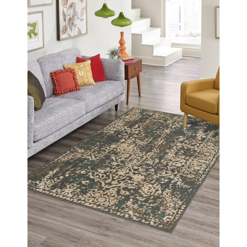 Everalda Geometric Indoor Rug, Rectangle 4'1" x 6'1"