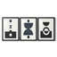 Eclipse I  -Custom Framed  Premium Print W Matt - 3 Pieces-681234886-681234904