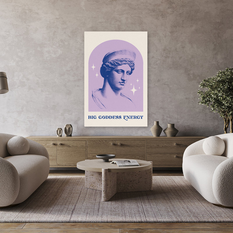 «Goddess I - Arches Big Goddess», art bleu en bloc, H 48 po x l 32 po