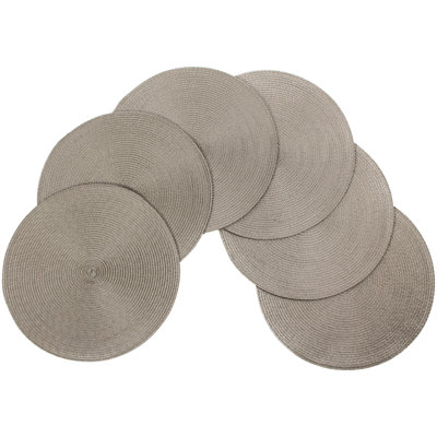 Marun Polypropylene Plastic Round Placemat