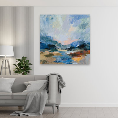 «Blue Vista I», art abstrait contemporain