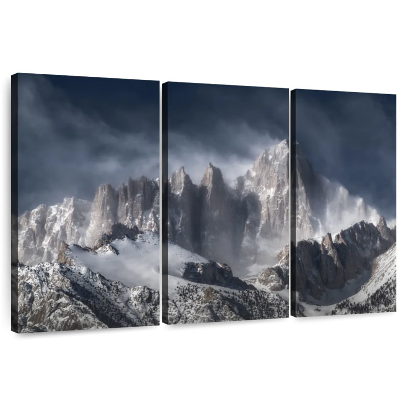 Alvord Snowy Mountain Whitney, 48" H x 74" W